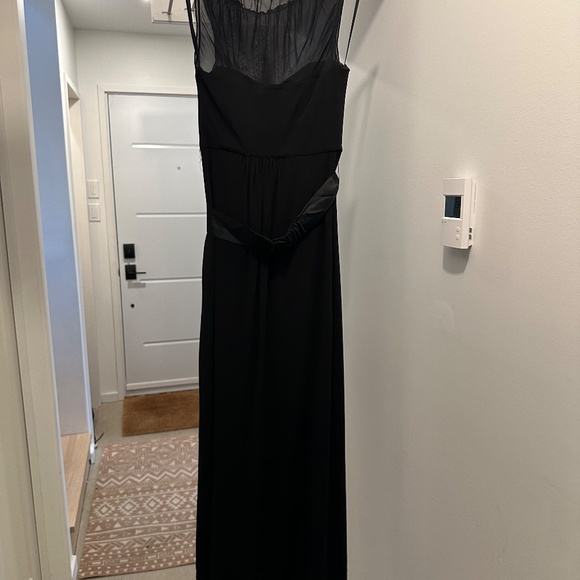 Coast UK Size 8 formal black dress with high low skirt and empress style robe - Picture 5 of 8